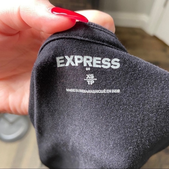 EXPRESS Henley soft top black size xs - Picture 7 of 8